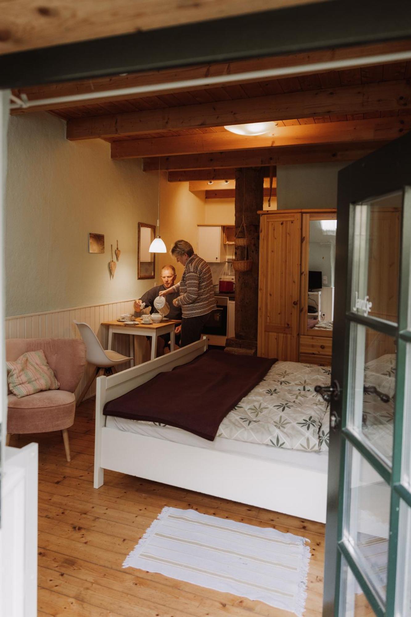 Ferienhof Spiegelhaus Krummhörn Kamer foto